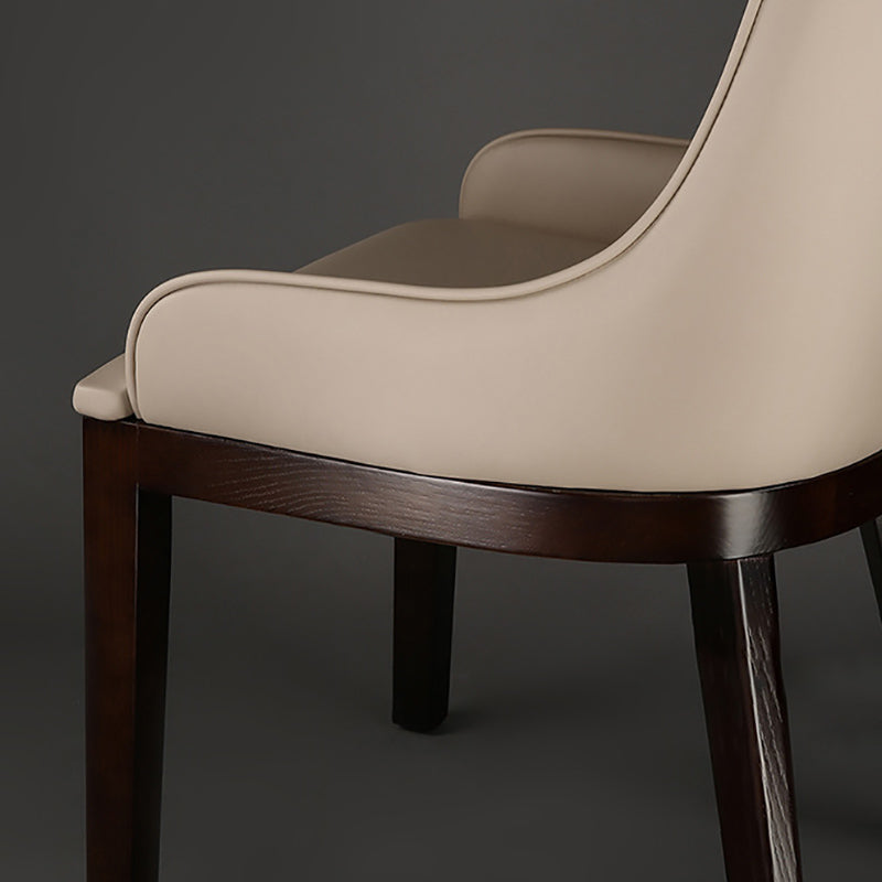 Wood Kitchen Dining Side Chair Contemporary Upholstered Dining Chair Clearhalo 'Dining Chairs' 'Dining Tables & Seating' 'dining_chair' 'furn' 'furn_dining_chair' 'Furniture' 'Kitchen & Dining Furniture' 6357895