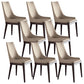Wood Kitchen Dining Side Chair Contemporary Upholstered Dining Chair Off-White 8 Piece Set Clearhalo 'Dining Chairs' 'Dining Tables & Seating' 'dining_chair' 'furn' 'furn_dining_chair' 'Furniture' 'Kitchen & Dining Furniture' 6357896