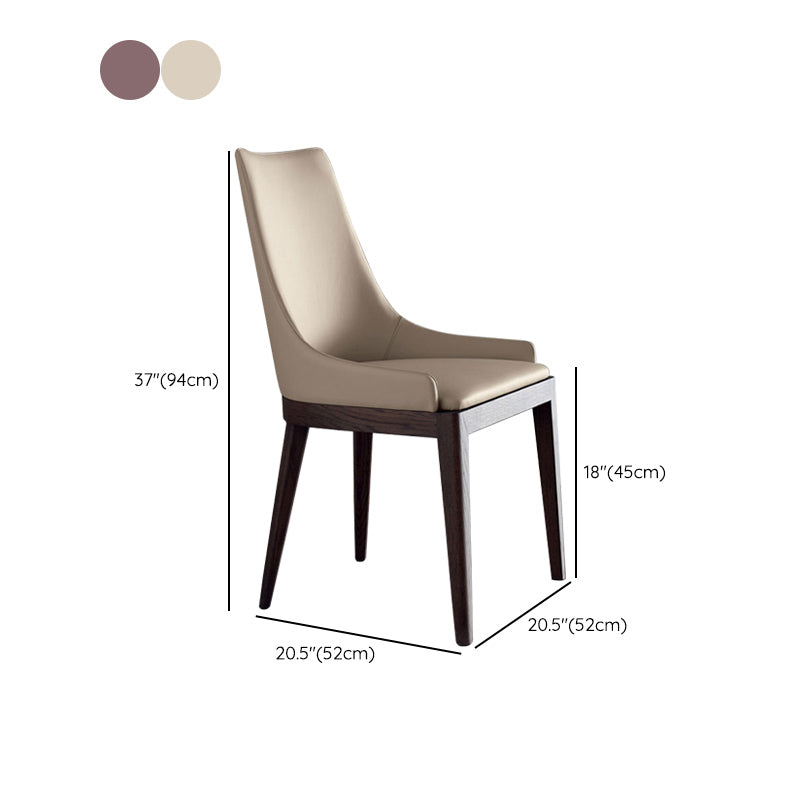Wood Kitchen Dining Side Chair Contemporary Upholstered Dining Chair Clearhalo 'Dining Chairs' 'Dining Tables & Seating' 'dining_chair' 'furn' 'furn_dining_chair' 'Furniture' 'Kitchen & Dining Furniture' 6357899