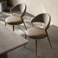 Contemporary Upholstered Dining Chair Open Back Dining Side Chair