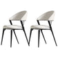 Contemporary Upholstered Dining Chair Open Back Dining Side Chair