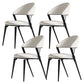 Contemporary Upholstered Dining Chair Open Back Dining Side Chair