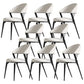 Contemporary Upholstered Dining Chair Open Back Dining Side Chair