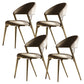Contemporary Upholstered Dining Chair Open Back Dining Side Chair