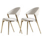 Contemporary Upholstered Dining Chair Open Back Dining Side Chair