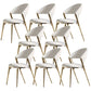 Contemporary Upholstered Dining Chair Open Back Dining Side Chair