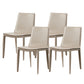 Industrial Leather Dining Chair Armless Side Chairs with Metal Legs for Home Use Light Gray 4 Piece Set Clearhalo 'Dining Chairs' 'Dining Tables & Seating' 'dining_chair' 'furn' 'furn_dining_chair' 'Furniture' 'Kitchen & Dining Furniture' 6357945