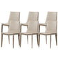 Industrial Leather Dining Chair Armless Side Chairs with Metal Legs for Home Use Light Gray 6 Piece Set Clearhalo 'Dining Chairs' 'Dining Tables & Seating' 'dining_chair' 'furn' 'furn_dining_chair' 'Furniture' 'Kitchen & Dining Furniture' 6357947