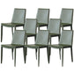 Industrial Leather Dining Chair Armless Side Chairs with Metal Legs for Home Use Army Green 8 Piece Set Clearhalo 'Dining Chairs' 'Dining Tables & Seating' 'dining_chair' 'furn' 'furn_dining_chair' 'Furniture' 'Kitchen & Dining Furniture' 6357954