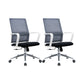 25" Wide Modern Desk Chair Breathable AirGrid Fixed Arms Office Chair Black 2 Piece Set Clearhalo 'furn' 'furn_office_chair' 'Furniture' 'Office Chairs' 'Office Furniture' 'office_chair' 6358586