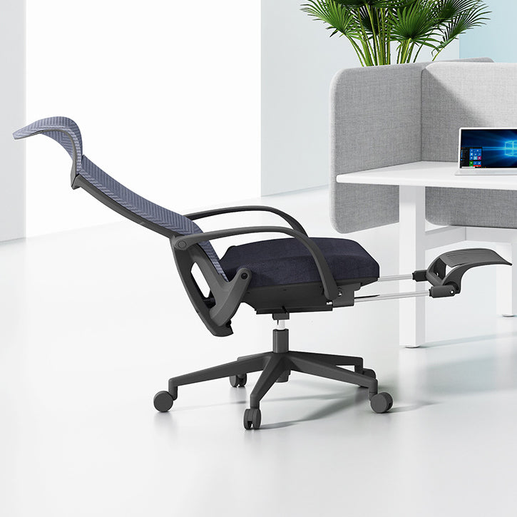 Modern Desk Chair Mesh Conference Chair High Back Chair in Black Clearhalo 'furn' 'furn_office_chair' 'Furniture' 'Office Chairs' 'Office Furniture' 'office_chair' 6358609