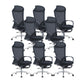 Modern Desk Chair Mesh Conference Chair High Back Chair in Black 8 Piece Set Metal Clearhalo 'furn' 'furn_office_chair' 'Furniture' 'Office Chairs' 'Office Furniture' 'office_chair' 6358613