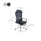 Modern Desk Chair Mesh Conference Chair High Back Chair in Black Clearhalo 'furn' 'furn_office_chair' 'Furniture' 'Office Chairs' 'Office Furniture' 'office_chair' 6358622