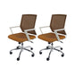 Modern Ergonomic Mesh Task Chair Office Fixed Arms Swivel Chair Orange 2 Piece Set Clearhalo 'furn' 'furn_office_chair' 'Furniture' 'Office Chairs' 'Office Furniture' 'office_chair' 6358625