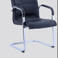 Contemporary PU Computer Chair Faux Leather and Chrome Frame Office Chair Clearhalo 'furn' 'furn_office_chair' 'Furniture' 'Office Chairs' 'Office Furniture' 'office_chair' 6358655