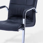 Contemporary PU Computer Chair Faux Leather and Chrome Frame Office Chair Clearhalo 'furn' 'furn_office_chair' 'Furniture' 'Office Chairs' 'Office Furniture' 'office_chair' 6358659