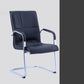 Contemporary PU Computer Chair Faux Leather and Chrome Frame Office Chair Clearhalo 'furn' 'furn_office_chair' 'Furniture' 'Office Chairs' 'Office Furniture' 'office_chair' 6358664