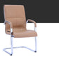 Contemporary PU Computer Chair Faux Leather and Chrome Frame Office Chair Clearhalo 'furn' 'furn_office_chair' 'Furniture' 'Office Chairs' 'Office Furniture' 'office_chair' 6358666