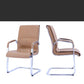 Contemporary PU Computer Chair Faux Leather and Chrome Frame Office Chair Clearhalo 'furn' 'furn_office_chair' 'Furniture' 'Office Chairs' 'Office Furniture' 'office_chair' 6358667