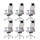 Modern Desk Chair Mesh Ergonomic Conference Chair Mid-Back Chair with Wheels