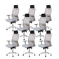 Modern Desk Chair Mesh Ergonomic Conference Chair Mid-Back Chair with Wheels