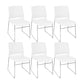16" Wide Modern Desk Chair No Wheels Mid Back Conference Chair