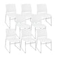 16" Wide Modern Desk Chair No Wheels Mid Back Conference Chair