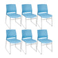16" Wide Modern Desk Chair No Wheels Mid Back Conference Chair