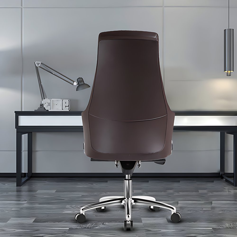 Contemporary Desk Chair Padded Arms Leather Advanced Office Chair ...