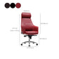 Contemporary Desk Chair Padded Arms Leather Advanced Office Chair Clearhalo 'furn' 'furn_office_chair' 'Furniture' 'Office Chairs' 'Office Furniture' 'office_chair' 6358757