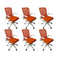 Modern Desk Chair Mesh Conference Chair Mid-Back Chair with Wheels