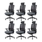 Modern Desk Chair Mesh Conference Chair Mid/High-Back Chair with Wheels