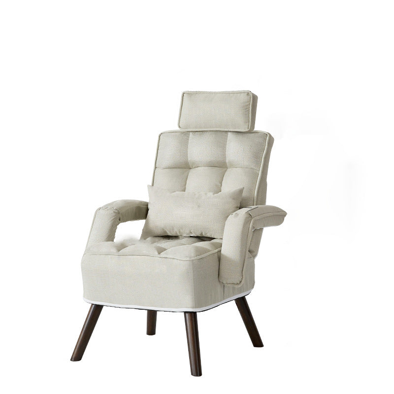 27" silla de escritorio contemporánea ancha sin silla de oficina de madera de las ruedas