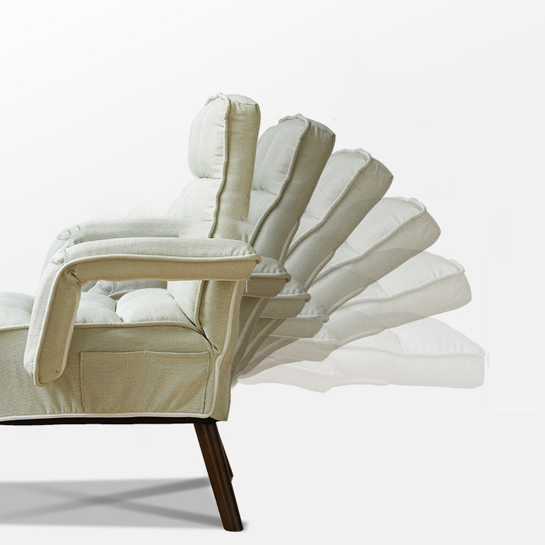 27" silla de escritorio contemporánea ancha sin silla de oficina de madera de las ruedas
