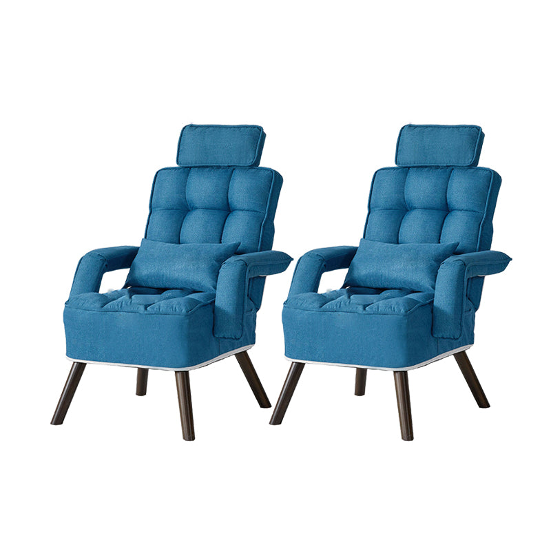 27" silla de escritorio contemporánea ancha sin silla de oficina de madera de las ruedas