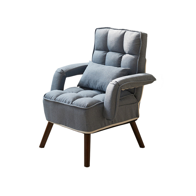 27" silla de escritorio contemporánea ancha sin silla de oficina de madera de las ruedas