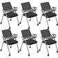 Mid-Back Conference Chair Contemporary Upholstered Office Chair Black 6 Piece Set Casters Included Clearhalo 'furn' 'furn_office_chair' 'Furniture' 'Office Chairs' 'Office Furniture' 'office_chair' 6358894