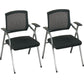 Mid-Back Conference Chair Contemporary Upholstered Office Chair Black 2 Piece Set Casters Not Included Clearhalo 'furn' 'furn_office_chair' 'Furniture' 'Office Chairs' 'Office Furniture' 'office_chair' 6358898