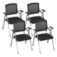Mid-Back Conference Chair Contemporary Upholstered Office Chair Black 4 Piece Set Casters Not Included Clearhalo 'furn' 'furn_office_chair' 'Furniture' 'Office Chairs' 'Office Furniture' 'office_chair' 6358899