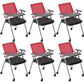 Mid-Back Conference Chair Contemporary Upholstered Office Chair Red-Black 6 Piece Set Casters Included Clearhalo 'furn' 'furn_office_chair' 'Furniture' 'Office Chairs' 'Office Furniture' 'office_chair' 6358908