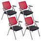 Mid-Back Conference Chair Contemporary Upholstered Office Chair Red-Black 4 Piece Set Casters Not Included Clearhalo 'furn' 'furn_office_chair' 'Furniture' 'Office Chairs' 'Office Furniture' 'office_chair' 6358911