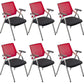 Mid-Back Conference Chair Contemporary Upholstered Office Chair Red-Black 6 Piece Set Casters Not Included Clearhalo 'furn' 'furn_office_chair' 'Furniture' 'Office Chairs' 'Office Furniture' 'office_chair' 6358912
