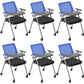 Mid-Back Conference Chair Contemporary Upholstered Office Chair Blue-Black 6 Piece Set Casters Included Clearhalo 'furn' 'furn_office_chair' 'Furniture' 'Office Chairs' 'Office Furniture' 'office_chair' 6358920