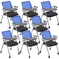 Mid-Back Conference Chair Contemporary Upholstered Office Chair Blue-Black 8 Piece Set Casters Included Clearhalo 'furn' 'furn_office_chair' 'Furniture' 'Office Chairs' 'Office Furniture' 'office_chair' 6358921