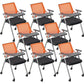 Mid-Back Conference Chair Contemporary Upholstered Office Chair Yellow Black 8 Piece Set Casters Included Clearhalo 'furn' 'furn_office_chair' 'Furniture' 'Office Chairs' 'Office Furniture' 'office_chair' 6358929
