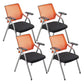 Mid-Back Conference Chair Contemporary Upholstered Office Chair Yellow Black 4 Piece Set Casters Not Included Clearhalo 'furn' 'furn_office_chair' 'Furniture' 'Office Chairs' 'Office Furniture' 'office_chair' 6358931