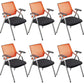 Mid-Back Conference Chair Contemporary Upholstered Office Chair Yellow Black 6 Piece Set Casters Not Included Clearhalo 'furn' 'furn_office_chair' 'Furniture' 'Office Chairs' 'Office Furniture' 'office_chair' 6358932