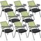 Mid-Back Conference Chair Contemporary Upholstered Office Chair Black Green 8 Piece Set Casters Not Included Clearhalo 'furn' 'furn_office_chair' 'Furniture' 'Office Chairs' 'Office Furniture' 'office_chair' 6358945