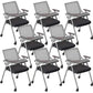 Mid-Back Conference Chair Contemporary Upholstered Office Chair Gray Black 8 Piece Set Casters Included Clearhalo 'furn' 'furn_office_chair' 'Furniture' 'Office Chairs' 'Office Furniture' 'office_chair' 6358953