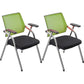 Mid-Back Conference Chair Contemporary Upholstered Office Chair Green-Black 2 Piece Set Casters Not Included Clearhalo 'furn' 'furn_office_chair' 'Furniture' 'Office Chairs' 'Office Furniture' 'office_chair' 6358962